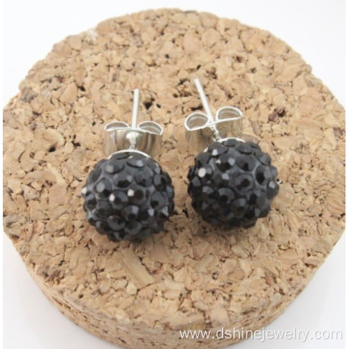 Wholesale Colorful Shamballa Balls Stud Earring For Women